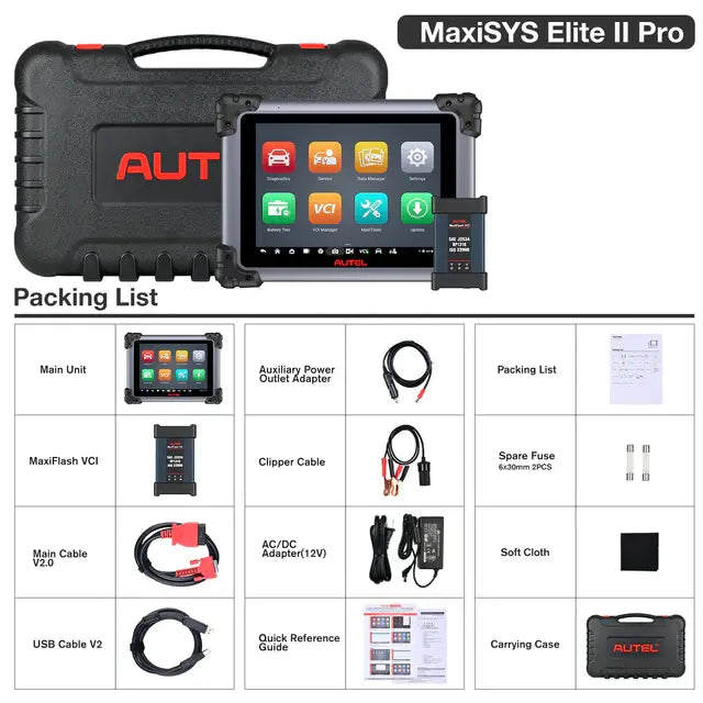 Autel Elite Pro II – Professionelles Diagnosegerät mit J2534 ECU-Programmierung & 2 Jahre Gratis-Updates MittmannLive