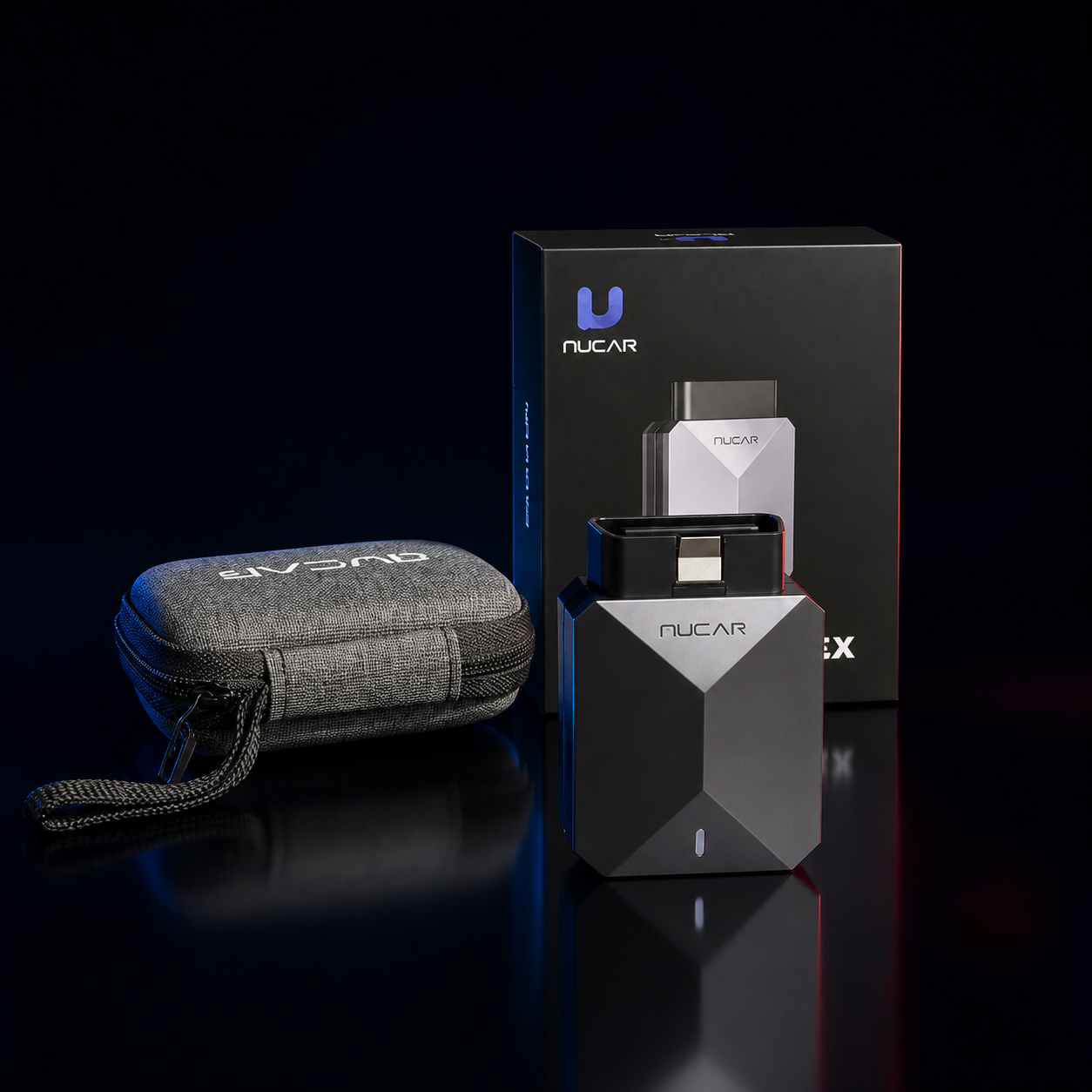 MUCAR BT200 MAX Lieferumfang mit Adapter, Tasche und Verpackung