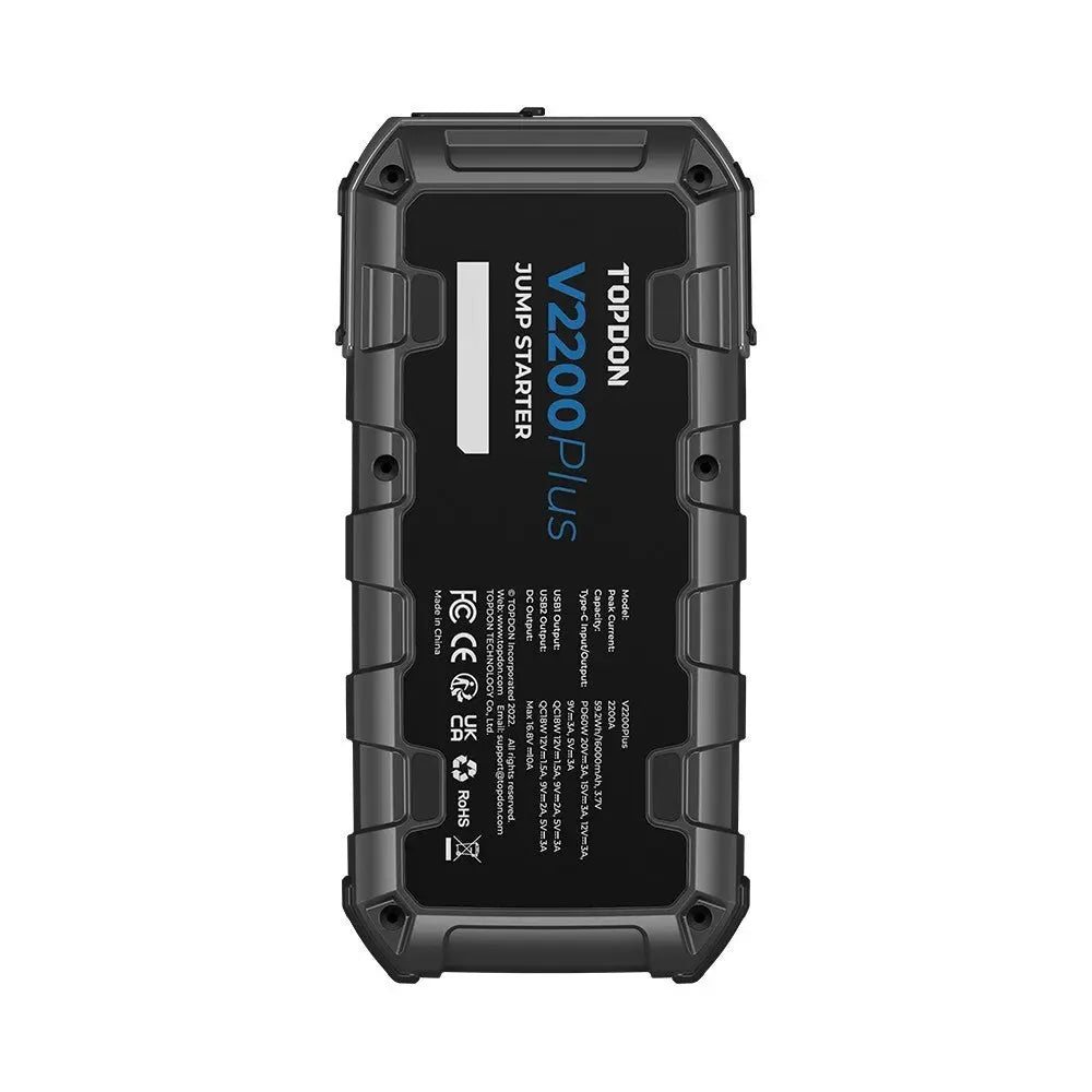 TOPDON JUMPSTARTER POWERBANK BATTERIETESTER V2200 PLUS MittmannLive
