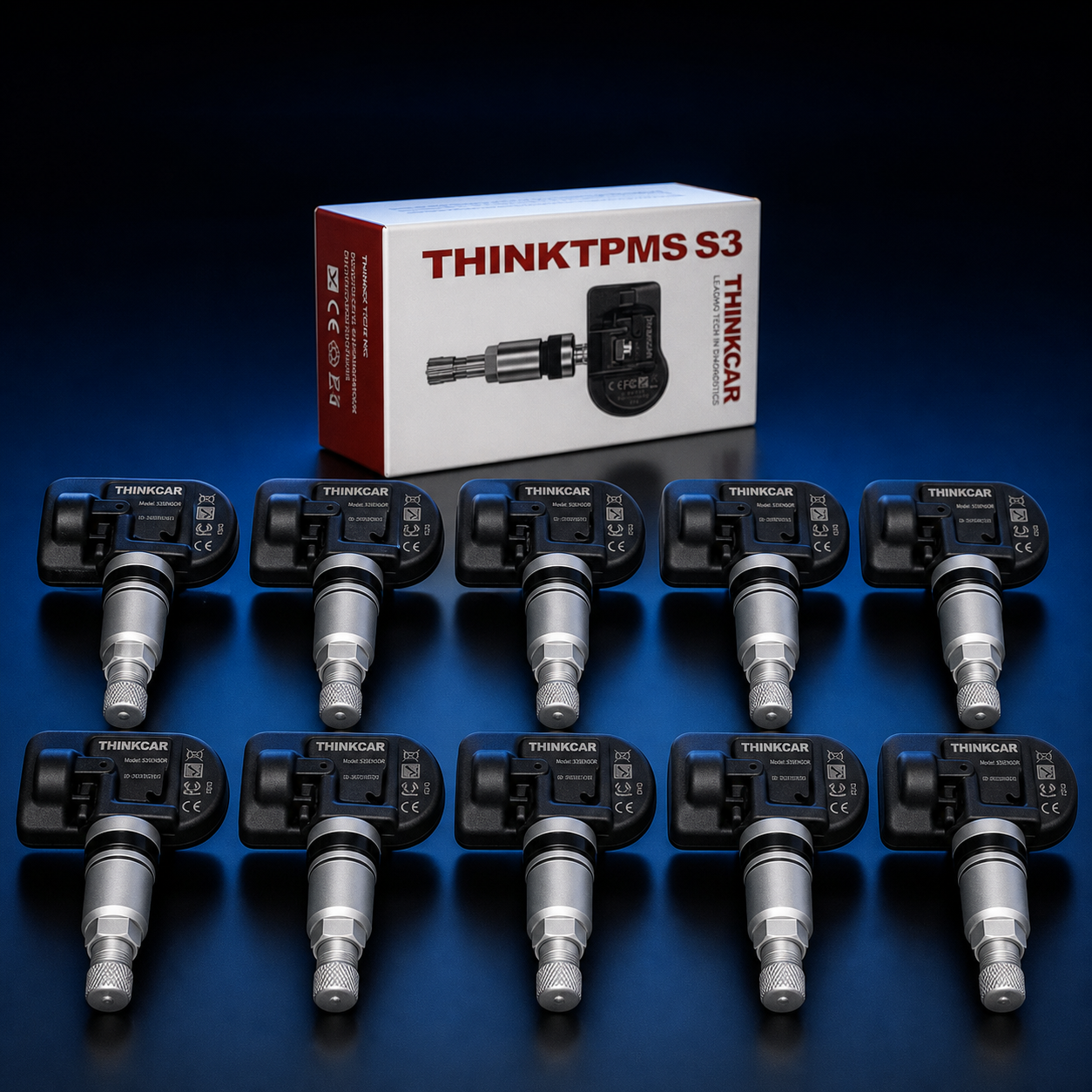 Zehn THINKCAR THINKTPMS S3 Sensoren mit Metallventil im ML24Shop Stil