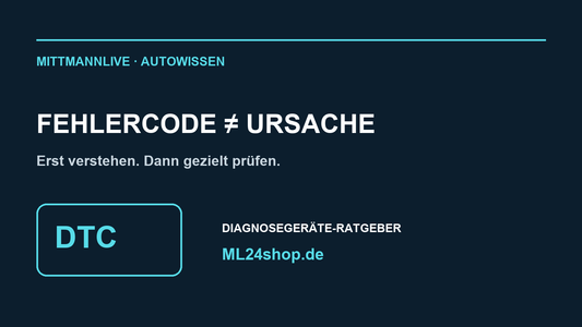 MittmannLive-Ratgeber: Ein Fehlercode ist noch keine bestätigte Ursache; erst prüfen, dann gezielt reparieren.