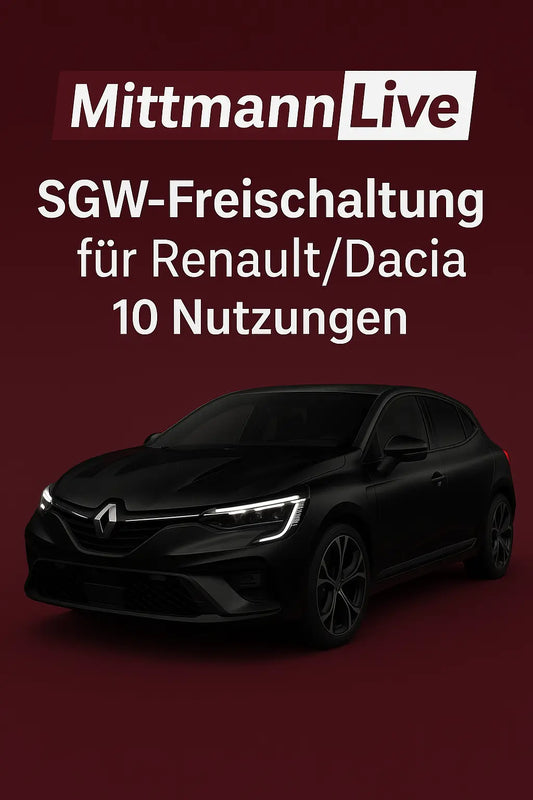 RENAULT SGW 10 Freischaltung für TOPDON, Thinkcar, Autel MittmannLive