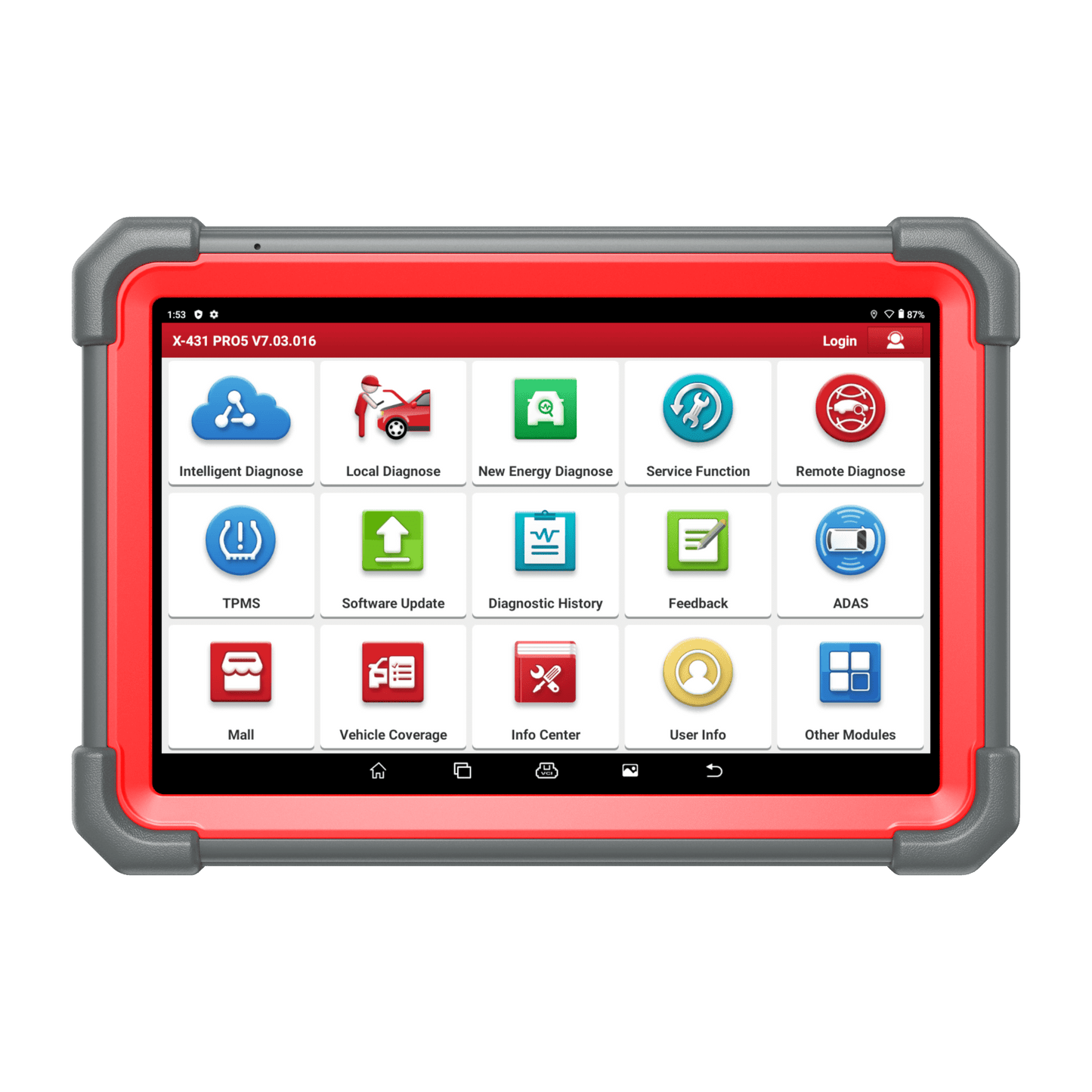 LAUNCH X431 PRO5 Diagnosetablet Frontansicht
