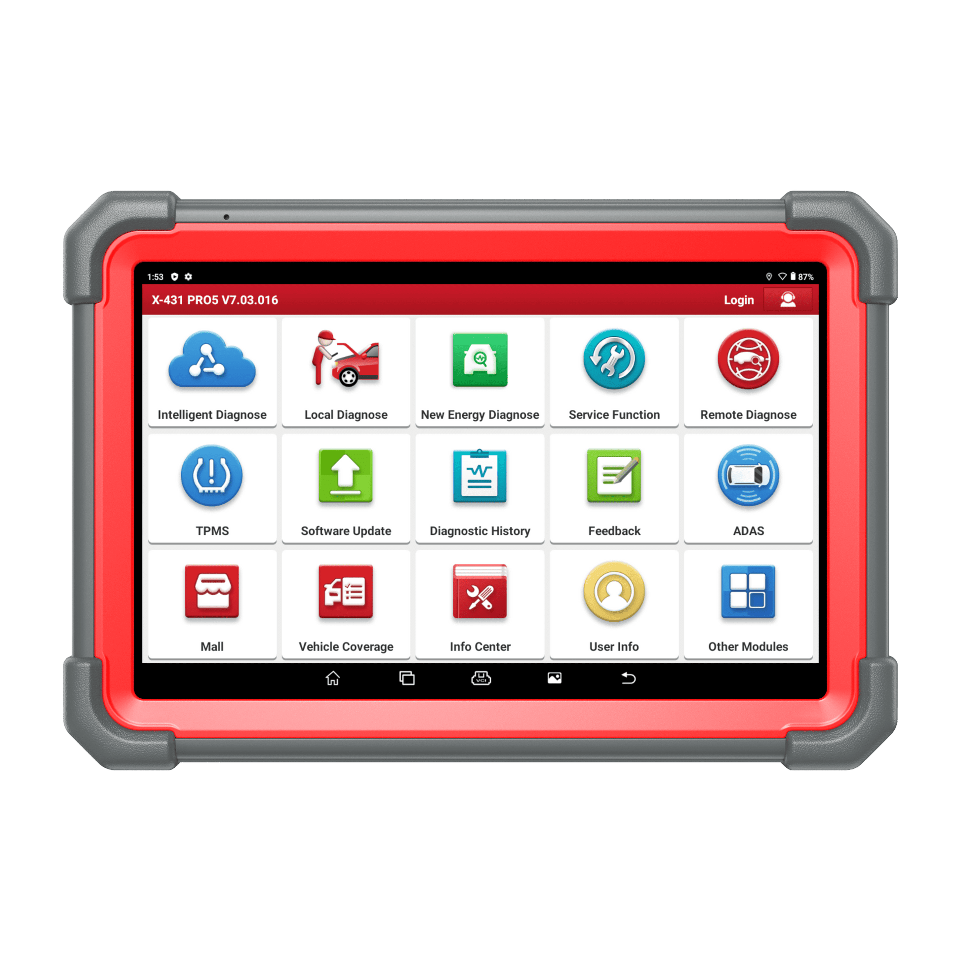 LAUNCH X431 PRO5 Diagnosetablet Frontansicht