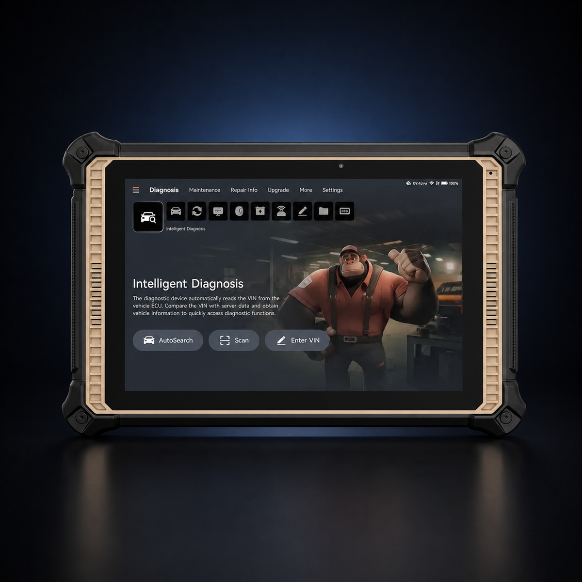 THINKCAR THINKTOOL Euro 391 Diagnosetablet – Frontansicht