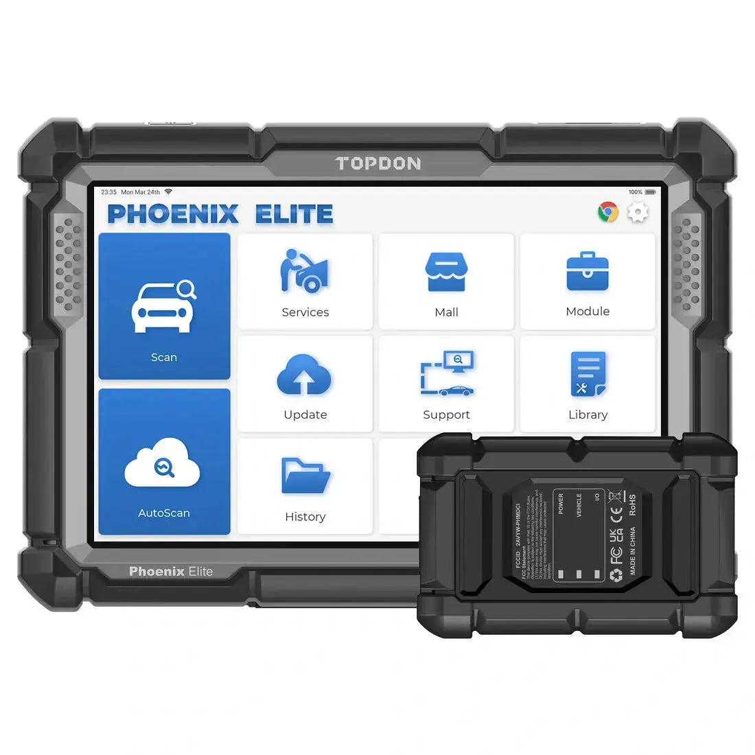 TOPDON Phoenix Elite Diagnosegerät mit drahtlosem VCI – ML24Shop