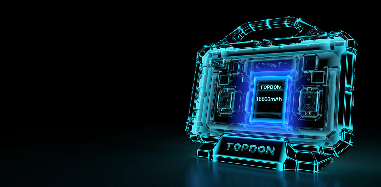 TOPDON Phoenix Max mit Dockingstation und leistungsstarkem 18.600-mAh-Akku